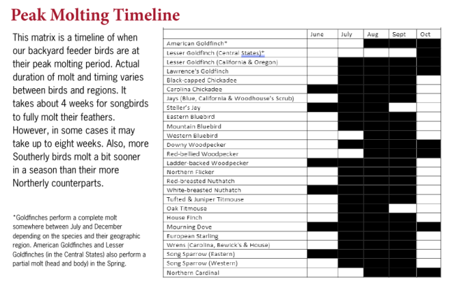 Molting Chart